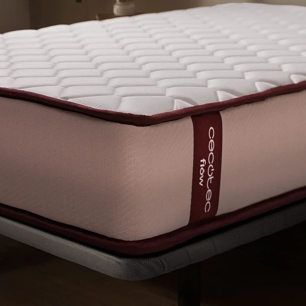 Cecotec Materac wiskoelastyczny Flow PureVital 1900 rozmiar 90x200, wielowarstwowy, wysokość 21 cm, wysoka twardość, rdzeń FoamVital, dwustronny system dwustronny na zimę i lato